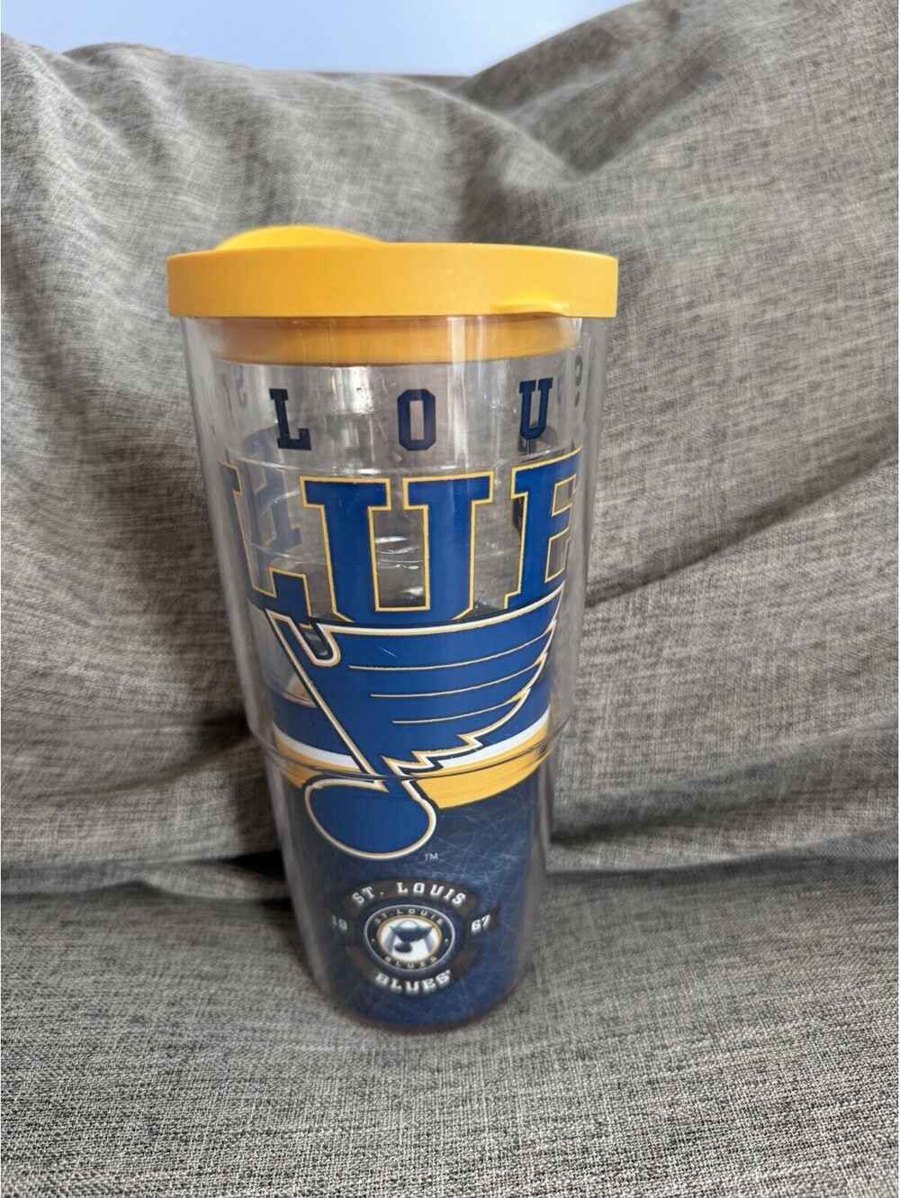 Tervis St Louis Blues 24oz Double Wall Insulated Tumbler Yellow Lid